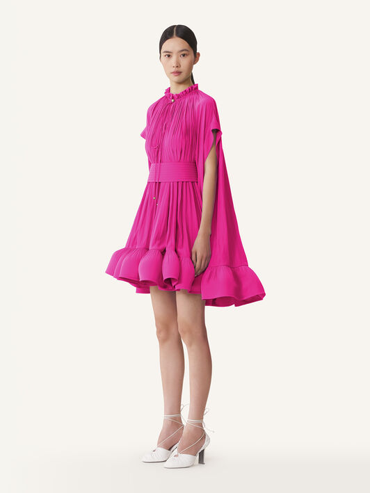 KURZES KLEID AUS CHARMEUSE Lanvin KURZES KLEID AUS CHARMEUSE Fuchsia RWDR209U4778H20