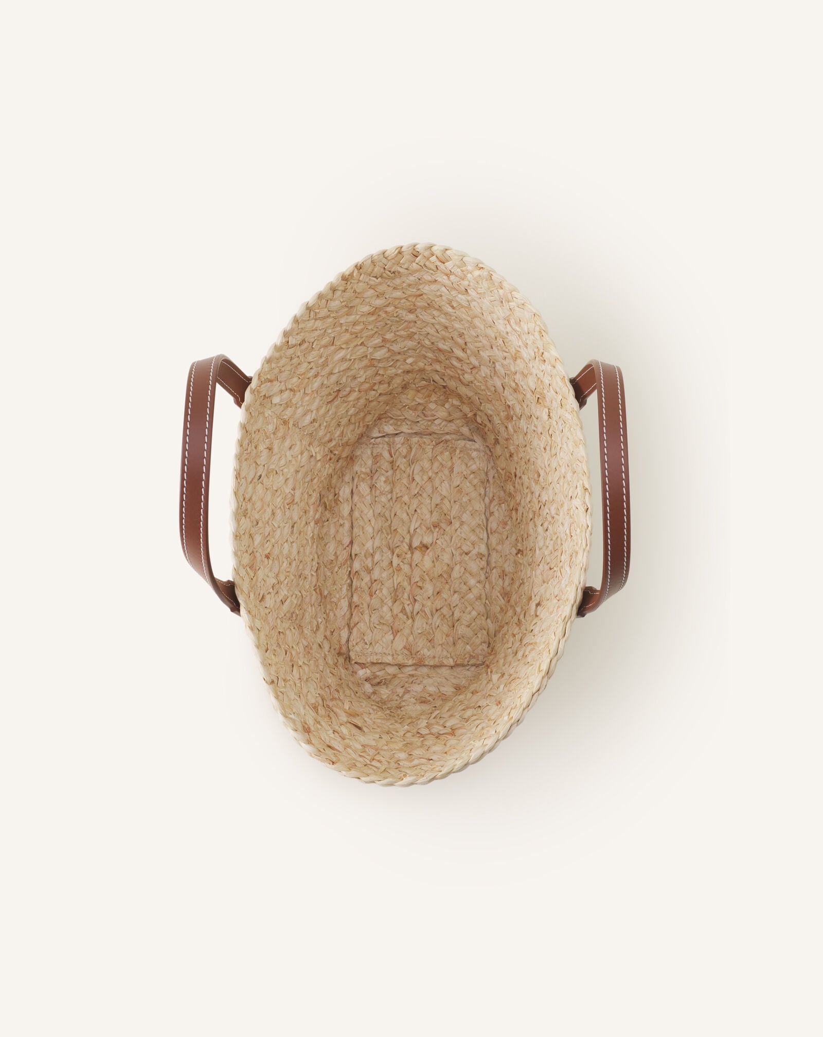 PANIER PETIT CATCH BY LANVIN Lanvin PANIER PETIT CATCH BY LANVIN Écru/Cognac LWBGLPASMACAP26