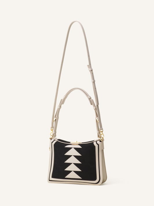 BORSA COMPAGNON 20 IN PELLE Lanvin BORSA COMPAGNON 20 IN PELLE Ecru/Nero LWBGLRPMNATRE26