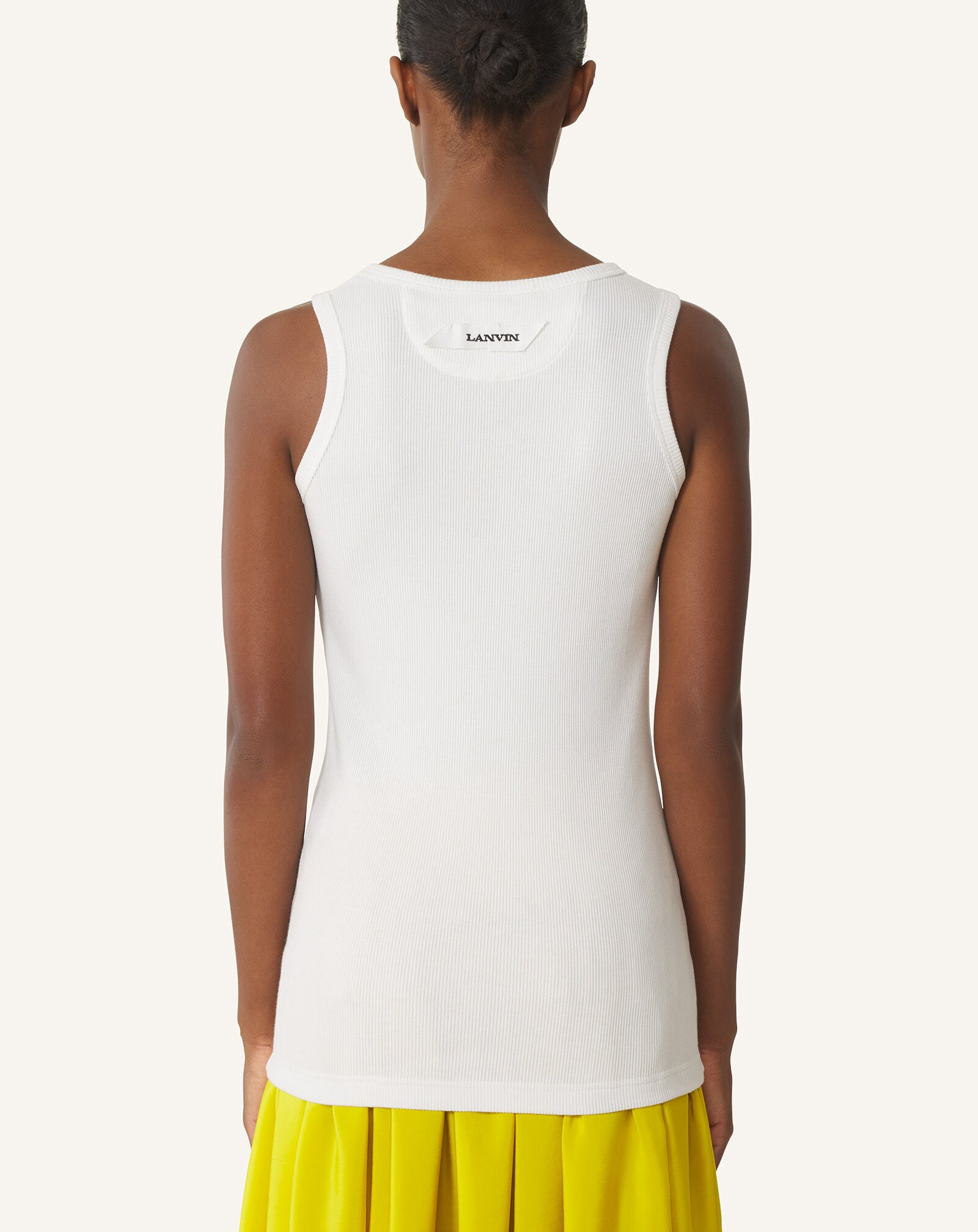 DÉBARDEUR CÔTELÉ LA MÈRE ET L'ENFANT Lanvin DÉBARDEUR CÔTELÉ LA MÈRE ET L'ENFANT Blanc RWTO0012J047P26