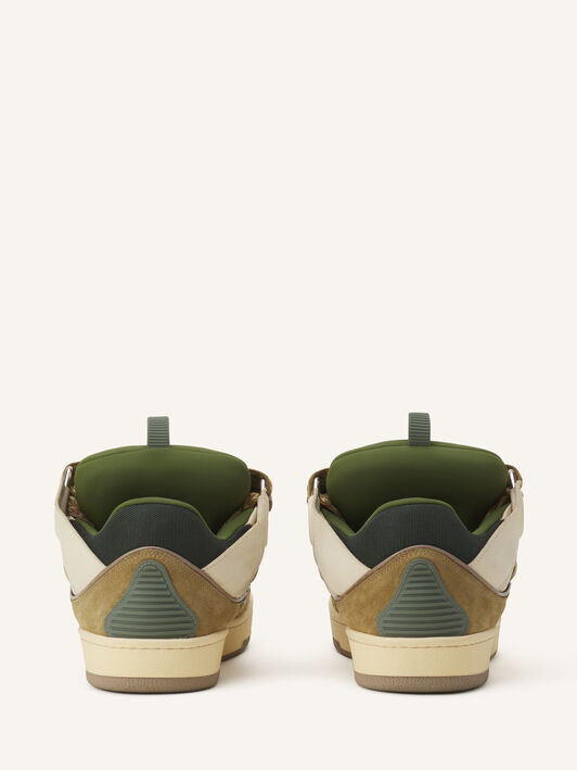 SNEAKERS CURB IN PELLE Lanvin SNEAKERS CURB IN PELLE Beige Chiaro/Kaki FUSKDK12BICOE25