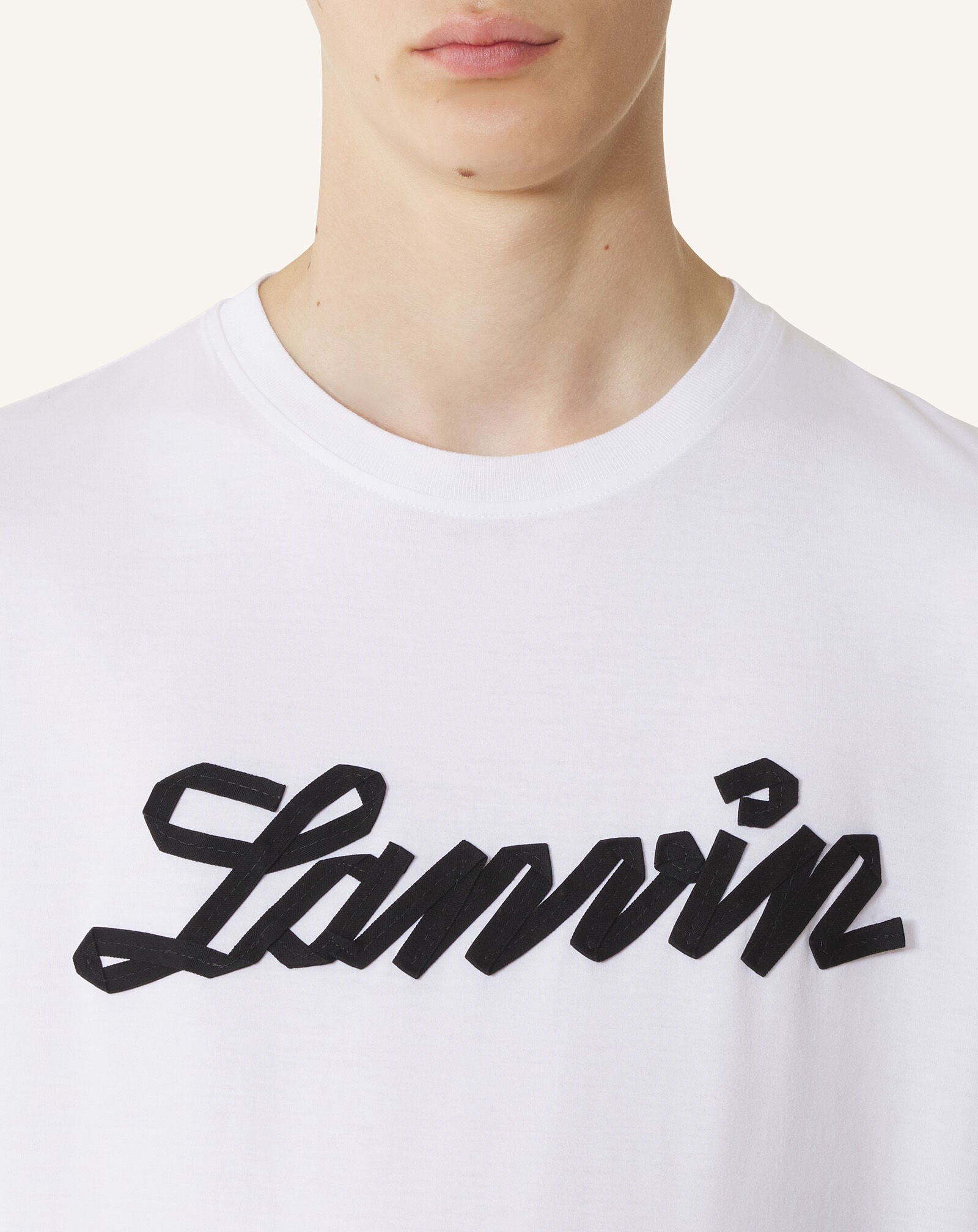 T-SHIRT RUBAN LANVIN Lanvin T-SHIRT RUBAN LANVIN Blanc Optique RMTS0012J308P26
