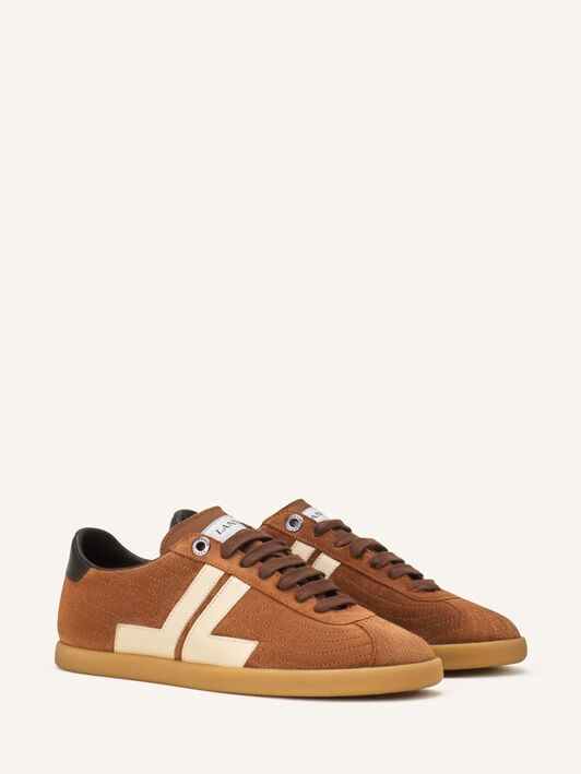 SNEAKERS GLEN 2.0 IN LEATHER Lanvin SNEAKERS GLEN 2.0 IN LEATHER Cognac/Cream FUSKZL01ANAPA26