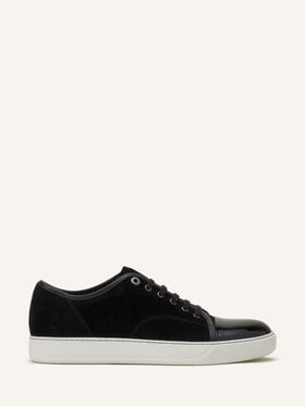 DBB1 SNEAKERS IN PATENT LEATHER AND SUEDE Lanvin DBB1 SNEAKERS IN PATENT LEATHER AND SUEDE Black FMSKDBB1VBALP15
