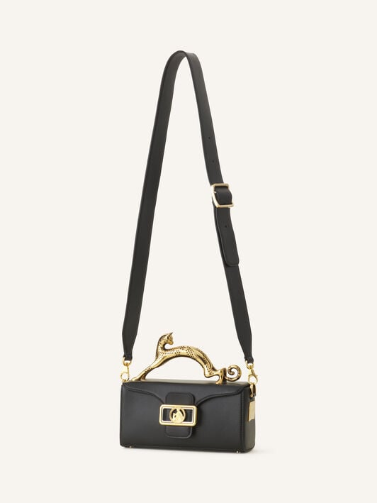 SAC NANO PENCIL CAT EN CUIR Lanvin SAC NANO PENCIL CAT EN CUIR Noir LWBGBR03TOPSE23