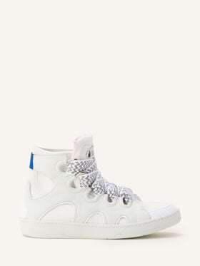HIGH-TOP-SNEAKER CURB AUS STRICK Lanvin HIGH-TOP-SNEAKER CURB AUS STRICK Weiß FUSKDK0KKNNAA26