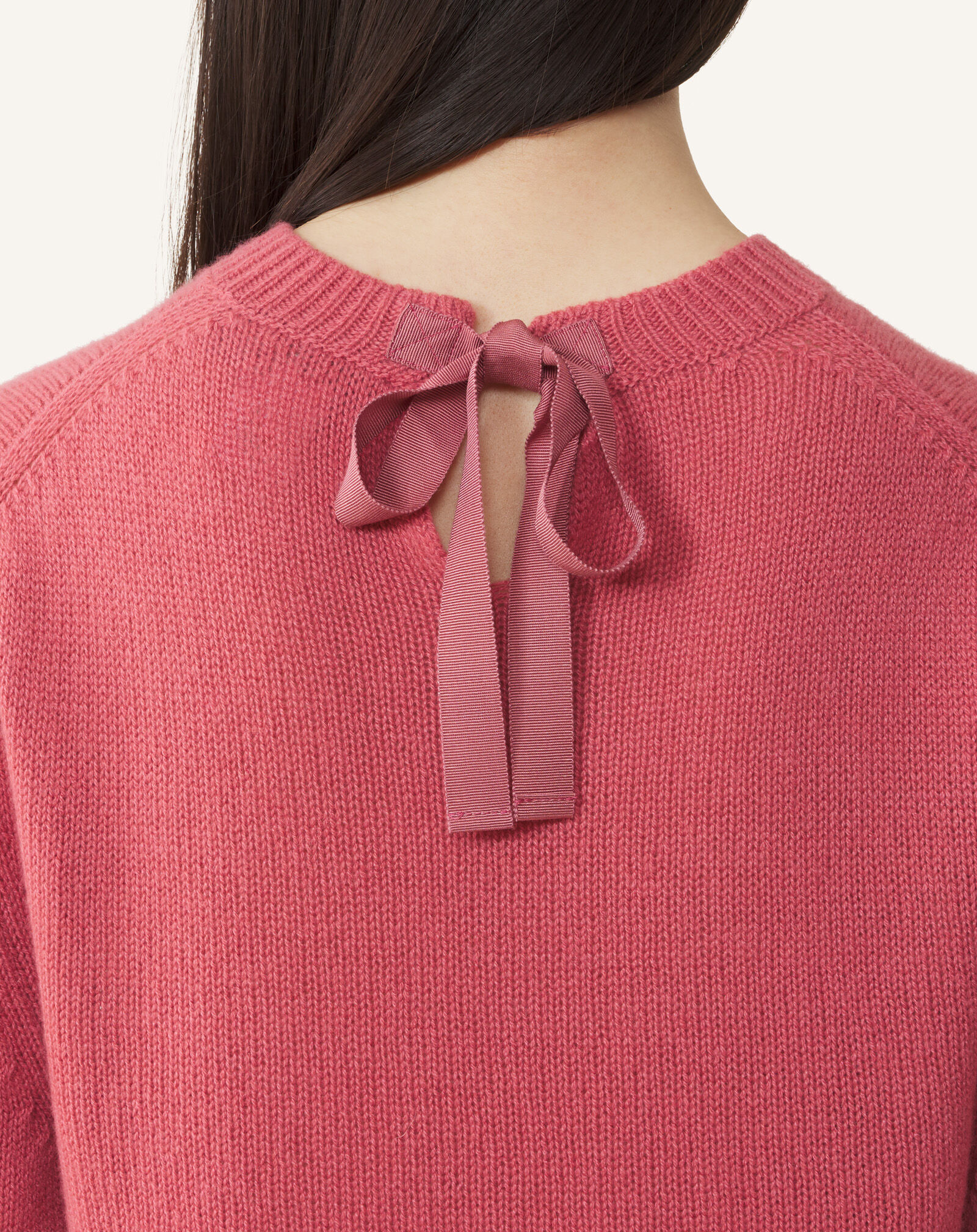 Lanvin GROS-GRAIN KNOT DETAIL JUMPER Old Pink RWPO0016K113A26