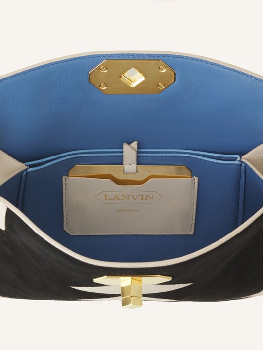COMPAGNON 20 LEATHER BAG Lanvin COMPAGNON 20 LEATHER BAG Ecru/Black LWBGLRPMNATRE26