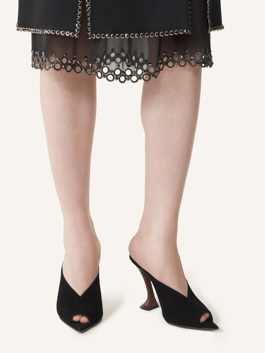 MULE MIDNIGHT STEP EN DAIM Lanvin MULE MIDNIGHT STEP EN DAIM Noir FWPUGA0DSUEDA26