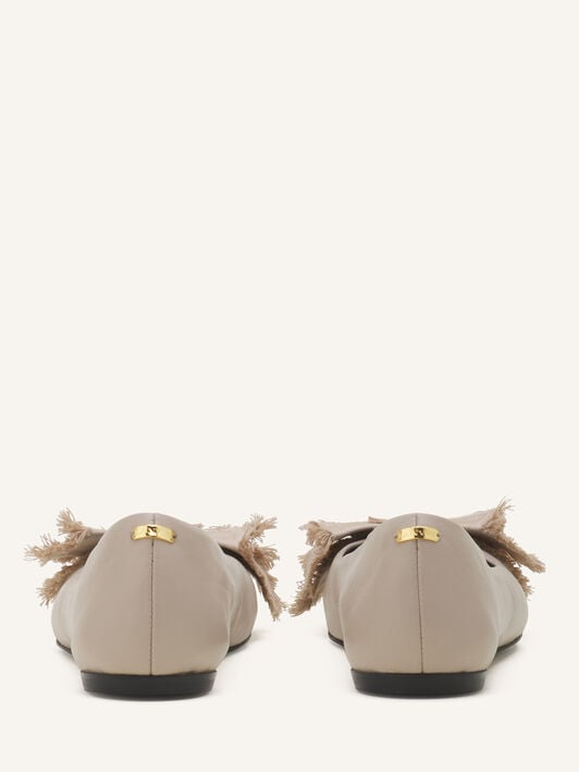 THE BOW BALLERINA FLAT Lanvin THE BOW BALLERINA FLAT Sand FWBAMB0GNAPPA26