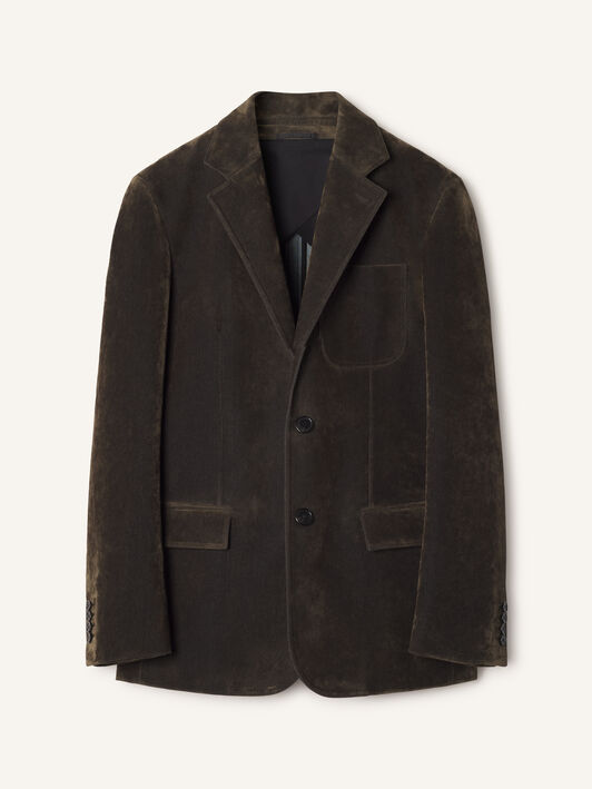 Lanvin VELVET TAILORED JACKET Khaki RMJA00016453A26