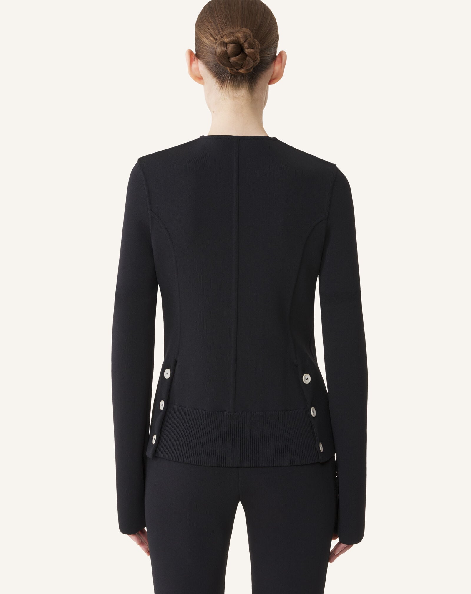 Lanvin VESTE TAILLEUR EN MAILLE Noir RWJA0010K115A26