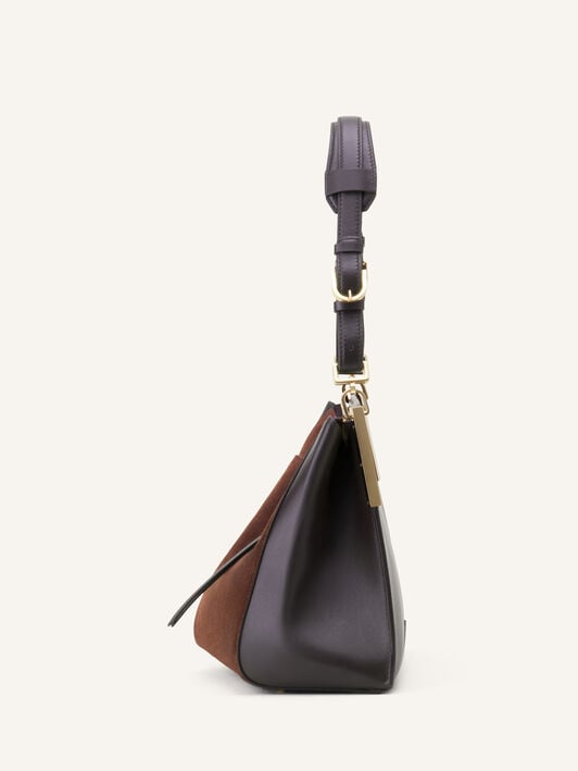TOP HANDLE ZIPPED PM Lanvin TOP HANDLE ZIPPED PM Chocolate/Brown LWBGLCPMCASUH26