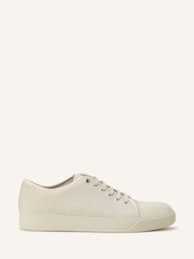 Lanvin SNEAKERS DBB1 EN SUEDE ET CUIR VERNIS Beige Clair FMSKDBB1VBALP15
