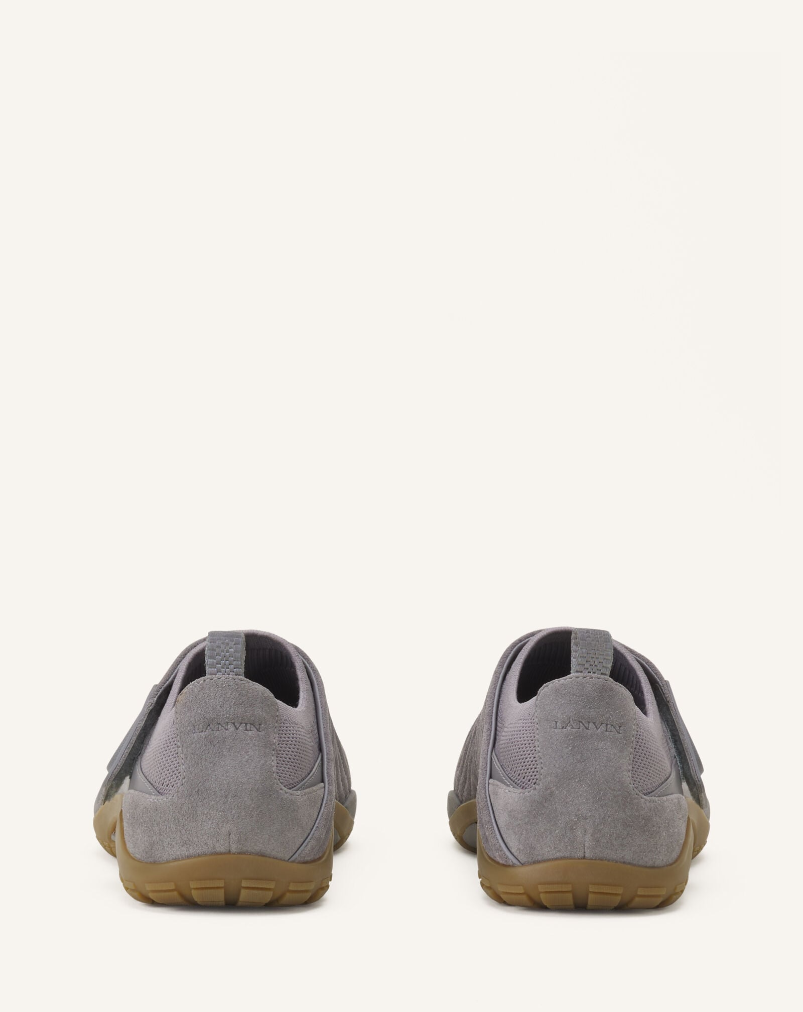 SNEAKERS LNV1 EN MAILLE ET DAIM Lanvin SNEAKERS LNV1 EN MAILLE ET DAIM Gris clair/Miel FUSKDK0IKNSUE26