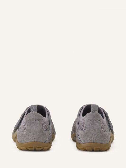 SNEAKERS LNV1 EN MAILLE ET DAIM Lanvin SNEAKERS LNV1 EN MAILLE ET DAIM Gris clair/Miel FUSKDK0IKNSUE26