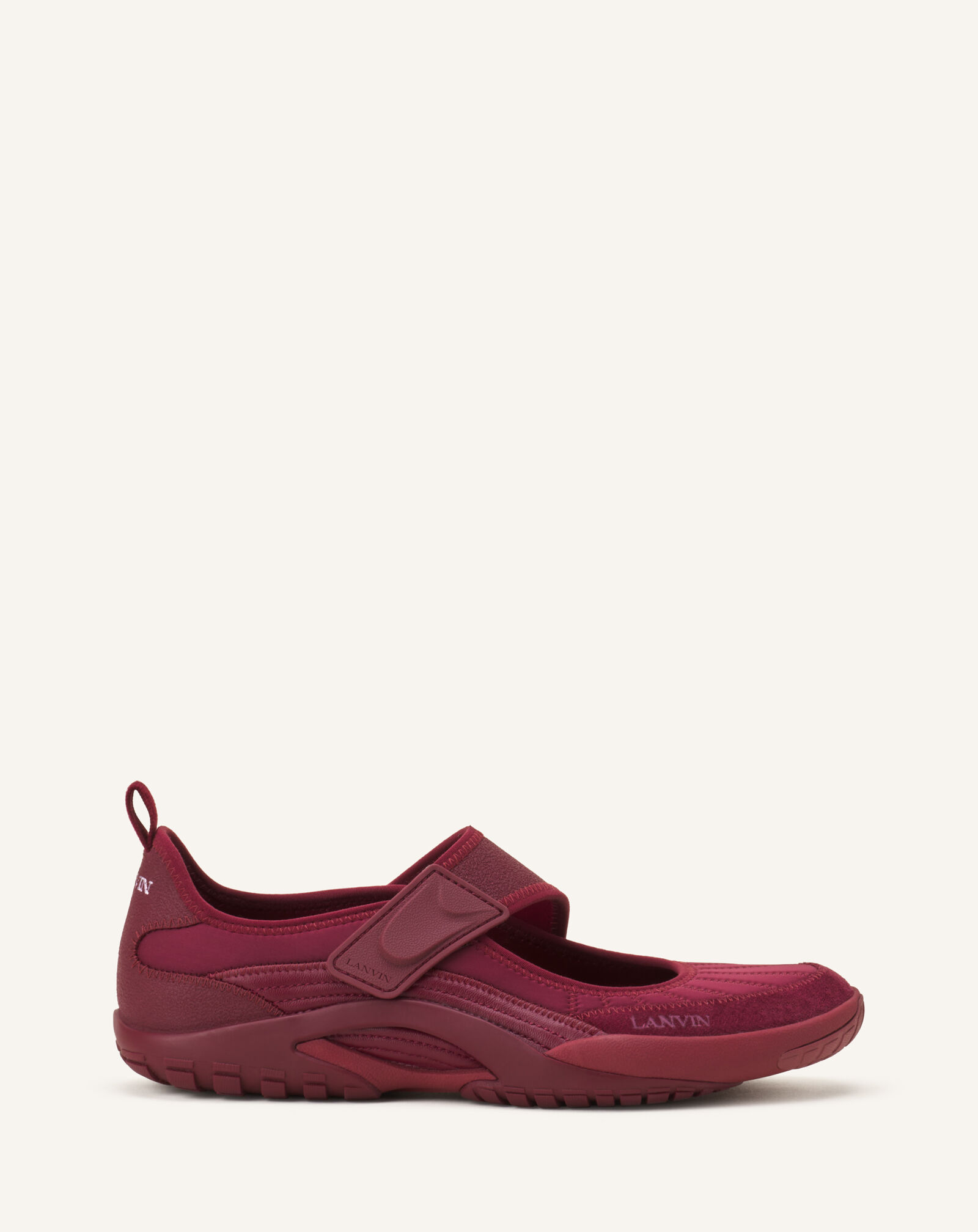 LNV1 BALLERINA SNEAKERS IN SCUBA Lanvin LNV1 BALLERINA SNEAKERS IN SCUBA Burgundy FUSKAK04SCSUH26