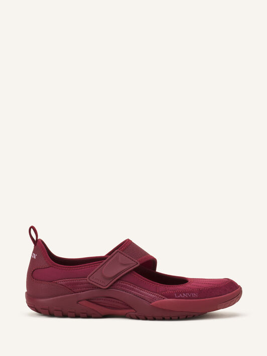 LNV1 BALLERINA SNEAKERS IN SCUBA Lanvin LNV1 BALLERINA SNEAKERS IN SCUBA Burgundy FUSKAK04SCSUH26