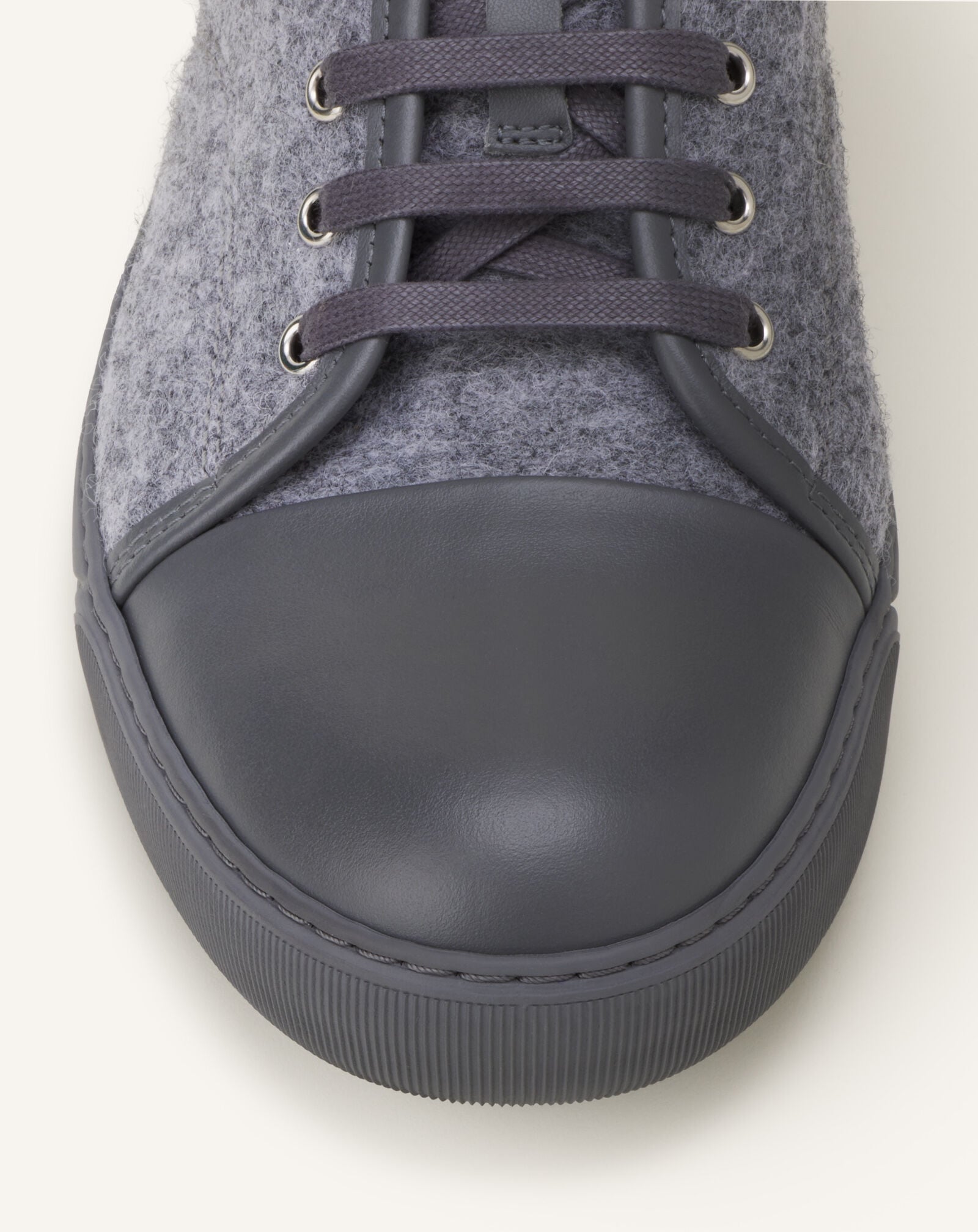 SNEAKERS DBB1 EN FEUTRE ET NAPPA Lanvin SNEAKERS DBB1 EN FEUTRE ET NAPPA Gris clair FMSKDBB1FELTA26