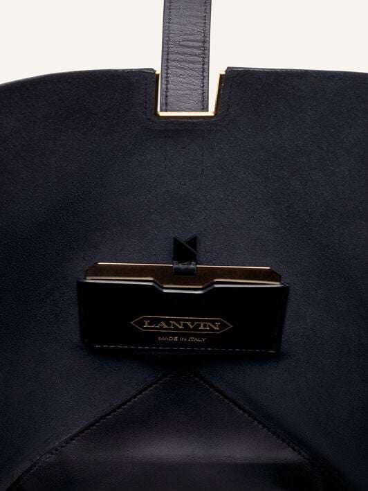 BORSA SECCHIELLO CATCH BY LANVIN IN PELLE A GRANA Lanvin BORSA SECCHIELLO CATCH BY LANVIN IN PELLE A GRANA Nero LWBGLQMMGRCAH25