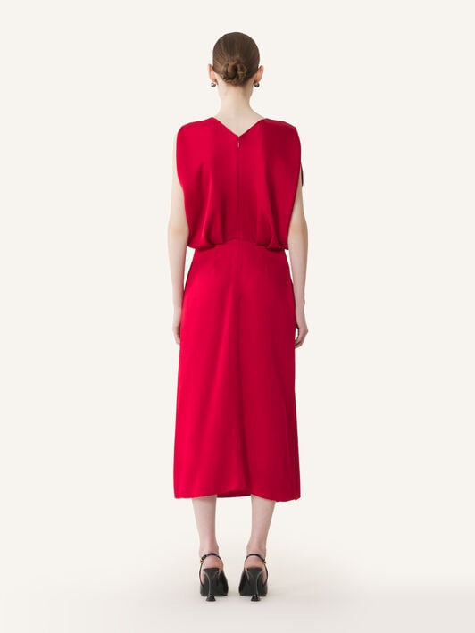 SLEEVELESS DRAPED DRESS Lanvin SLEEVELESS DRAPED DRESS Ruby RWDR00086390A26