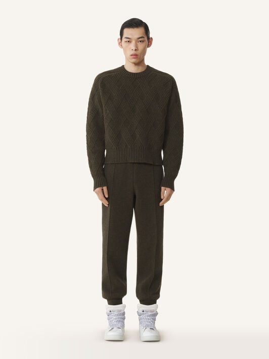PANTALON DE JOGGING EN LAINE Lanvin PANTALON DE JOGGING EN LAINE Ebene RMTR0033K066A26