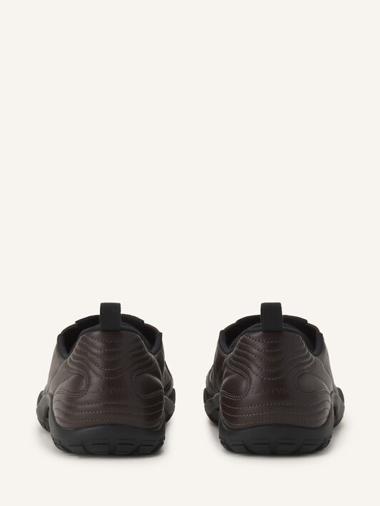 LNV2 SNEAKERS IN LEATHER Lanvin LNV2 SNEAKERS IN LEATHER Brown/Black FUSKAK03LEATA26