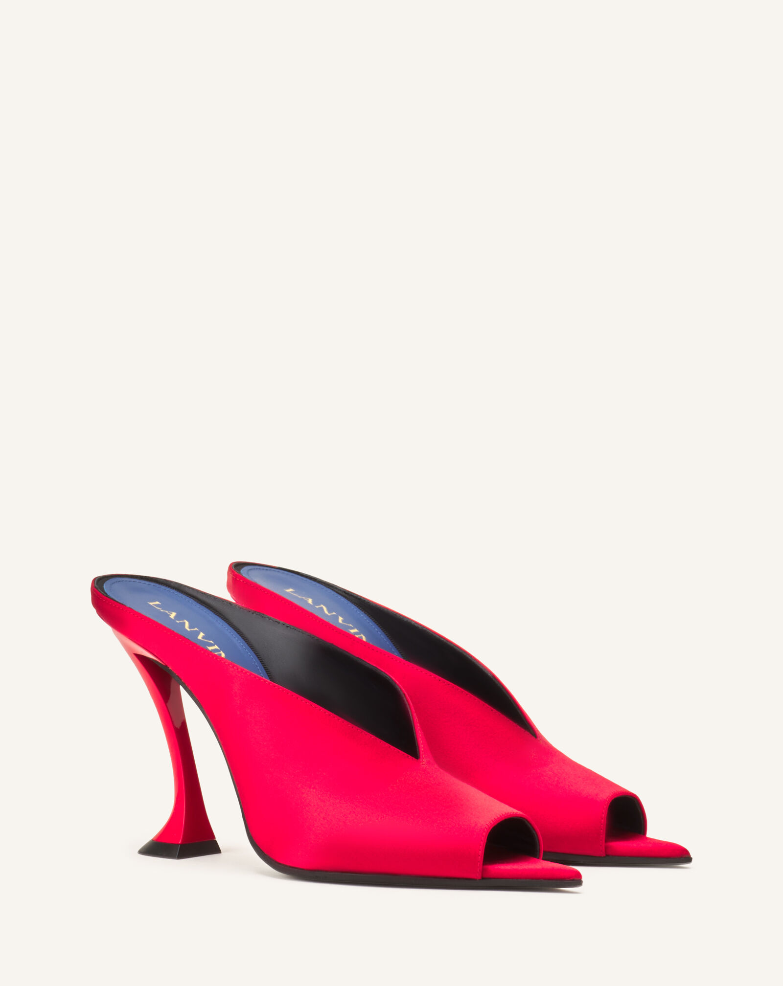 MULES MIDNIGHT STEP AUS SATIN Lanvin MULES MIDNIGHT STEP AUS SATIN Rot FWPUGA0DSATIH25