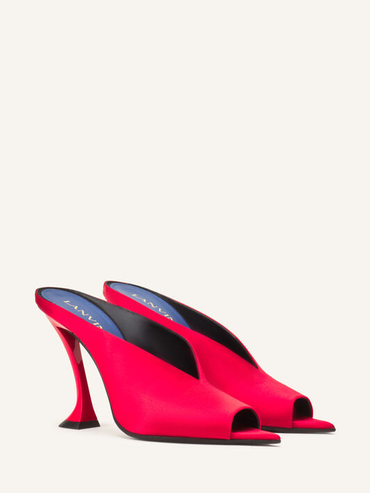 MULES MIDNIGHT STEP AUS SATIN Lanvin MULES MIDNIGHT STEP AUS SATIN Rot FWPUGA0DSATIH25