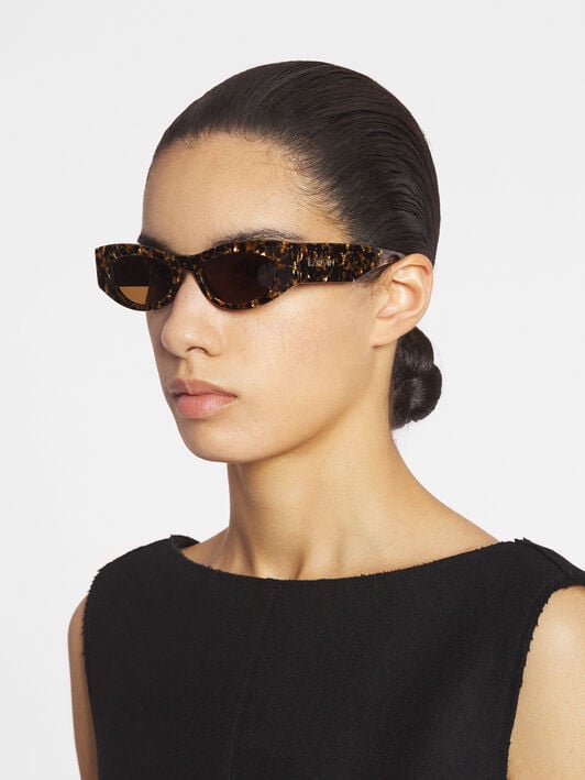 LANVIN LOGO SUNGLASSES Lanvin LANVIN LOGO SUNGLASSES Gold/Brown AWEYLOGO669SA24