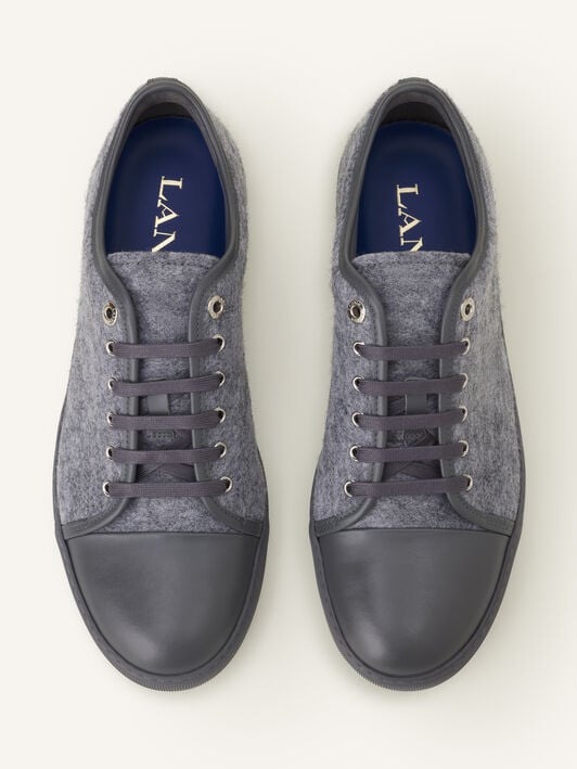 SNEAKERS DBB1 EN FEUTRE ET NAPPA Lanvin SNEAKERS DBB1 EN FEUTRE ET NAPPA Gris clair FMSKDBB1FELTA26