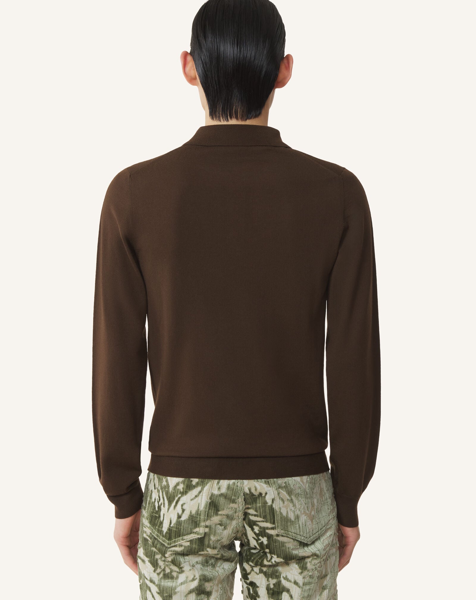 POLO NECK LONG-SLEEVE JUMPER Lanvin POLO NECK LONG-SLEEVE JUMPER Ebony RMPL0012K099A26