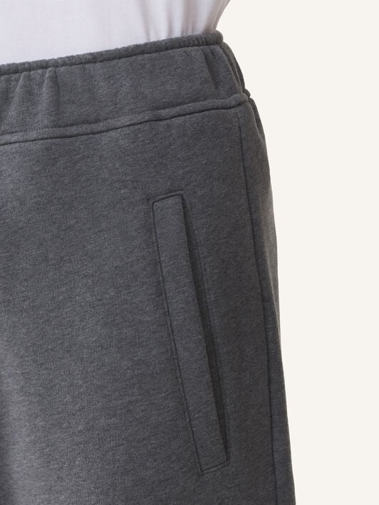 PANTALON DE JOGGING RUBAN LANVIN EN COTON ET CACHEMIRE Lanvin PANTALON DE JOGGING RUBAN LANVIN EN COTON ET CACHEMIRE Charbon RMTR0130F013A26
