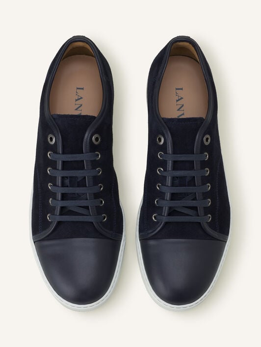 SNEAKER DBB1 AUS LEDER UND WILDLEDER Lanvin SNEAKER DBB1 AUS LEDER UND WILDLEDER Marineblau FMSKDBB1ANAPP15