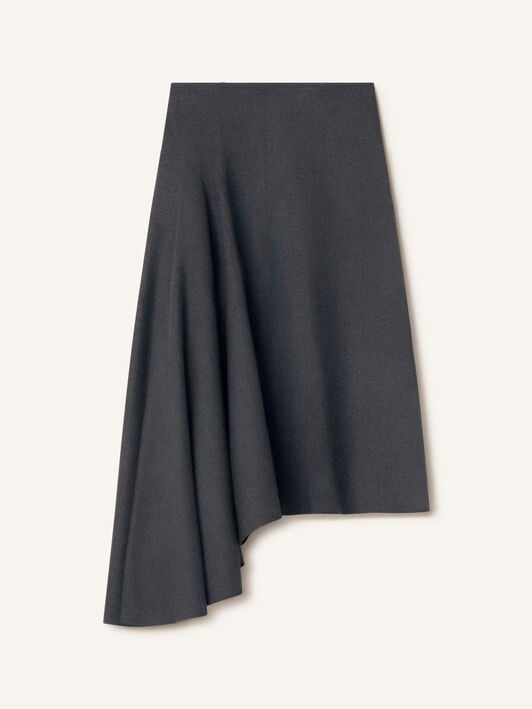 ASYMMETRICAL SKIRT Lanvin ASYMMETRICAL SKIRT Charcoal RWST00516383H26