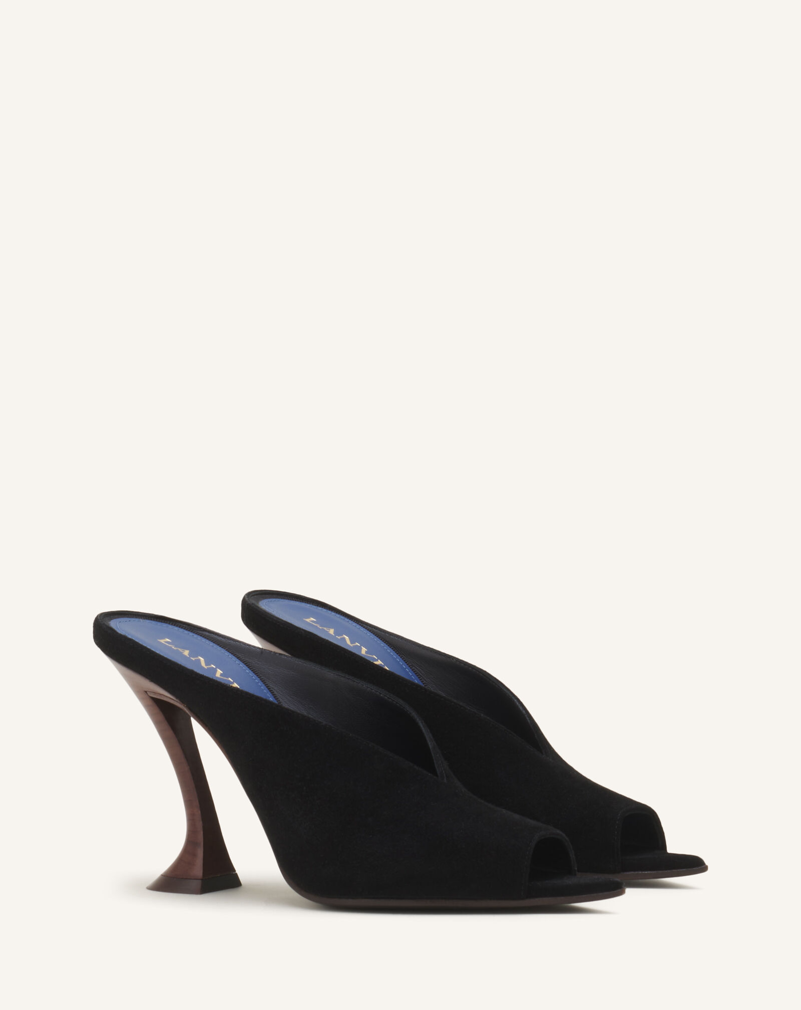 MULE MIDNIGHT STEP EN DAIM Lanvin MULE MIDNIGHT STEP EN DAIM Noir FWPUGA0DSUEDA26