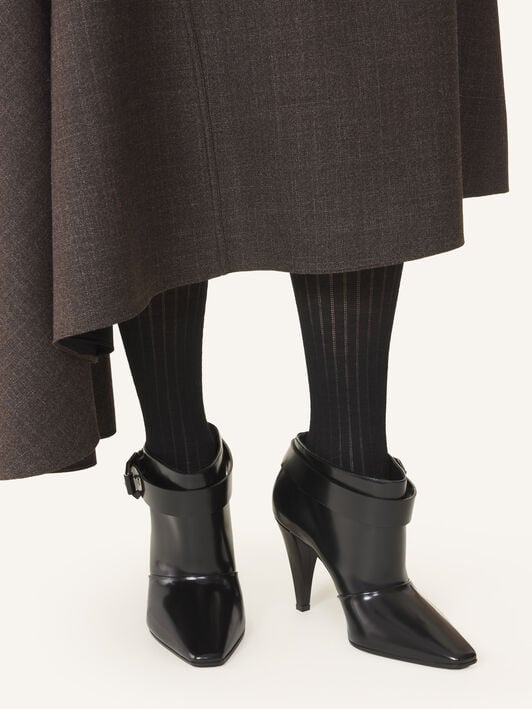 BOOTIE SPAZZO WITH BUCKLE HIGH HEEL Lanvin BOOTIE SPAZZO WITH BUCKLE HIGH HEEL Black FWBOMI05SPAZH26