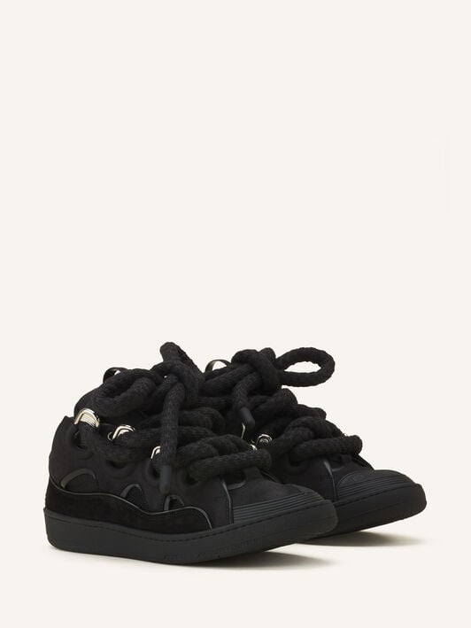 SNEAKERS CURB SNAKE EN CUIR Lanvin SNEAKERS CURB SNAKE EN CUIR Noir FUSKDK12ECSKA26