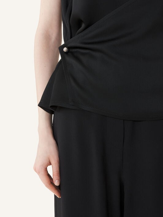 SLEEVELESS BUTTONED TOP Lanvin SLEEVELESS BUTTONED TOP Black RWTO00126390A26
