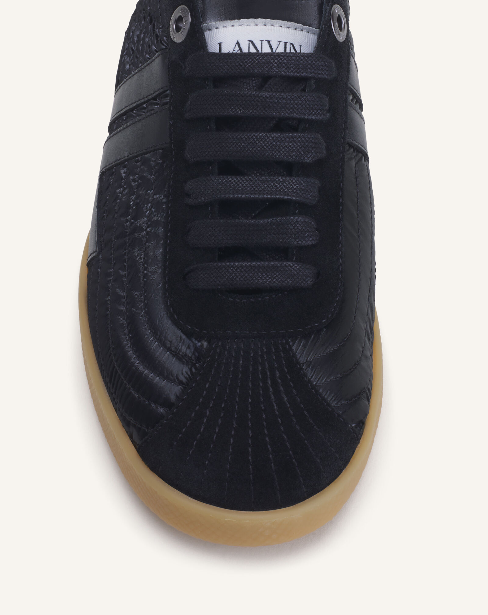 Lanvin GLEN SNEAKER CRUSHED NYLON Black FUSKZL01NYLOH26