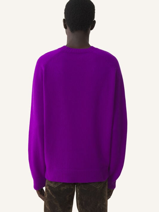 PULL COUPE DROITE EN CACHEMIRE Lanvin PULL COUPE DROITE EN CACHEMIRE Violet RMPO0008K119A26