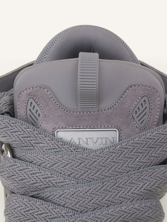 SNEAKER CURB AUS EINFARBIGEM WILDLEDER Lanvin SNEAKER CURB AUS EINFARBIGEM WILDLEDER Hellgrau FUSKDK12DRASE26
