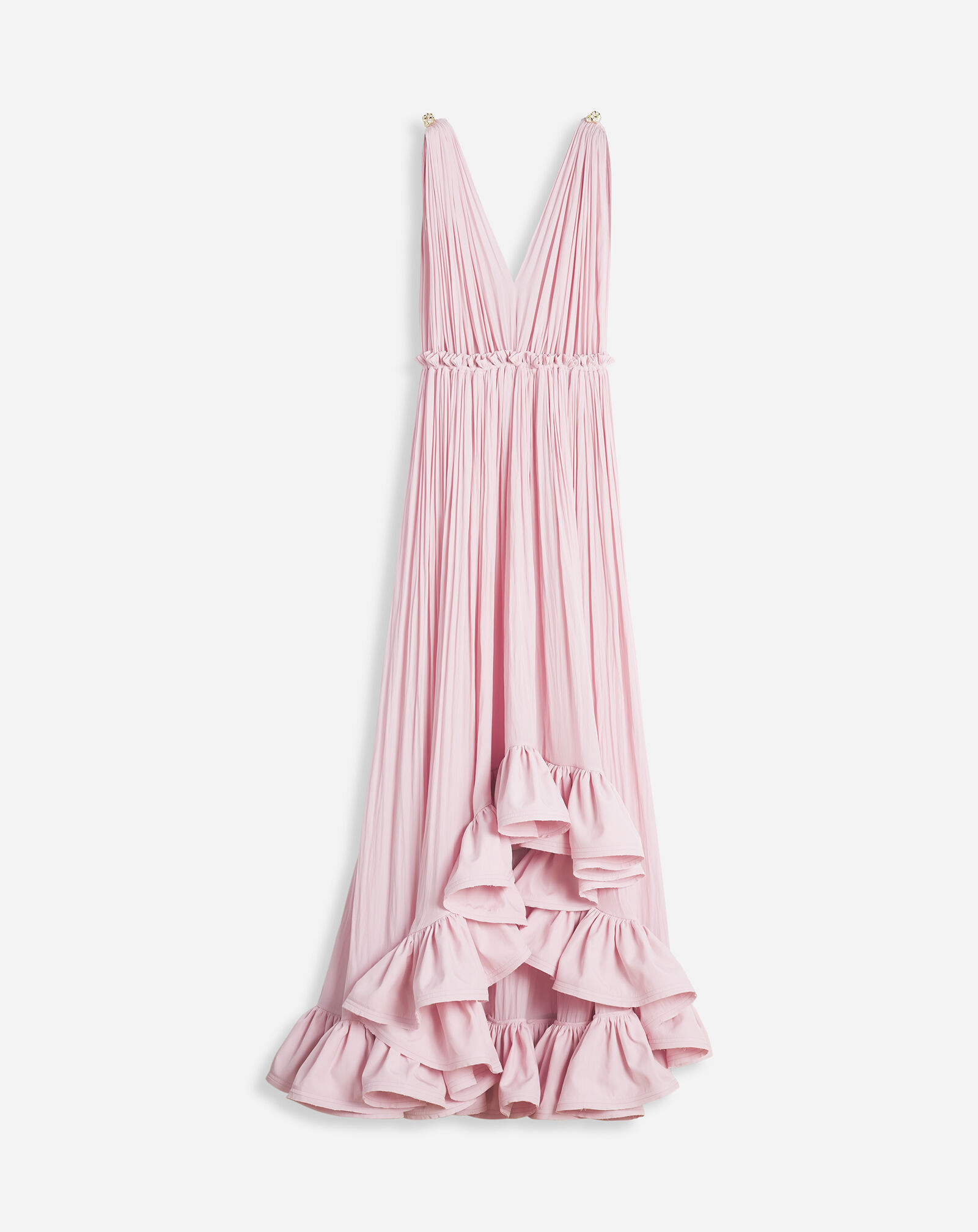 LANGES KLEID MIT RÜSCHEN Lanvin LANGES KLEID MIT RÜSCHEN Hellrosa RWDRC0354778A24