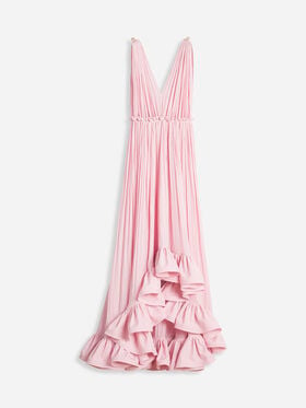LANGES KLEID MIT RÜSCHEN Lanvin LANGES KLEID MIT RÜSCHEN Hellrosa RWDRC0354778A24