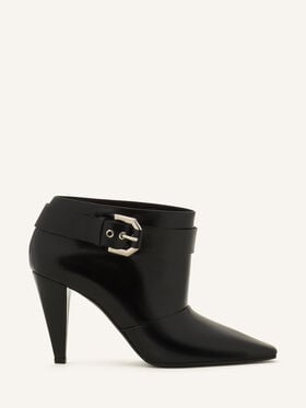 Lanvin BOTTINE MYSTIQUE EN CUIR VERNIS Noir FWBOMI05SPAZH26