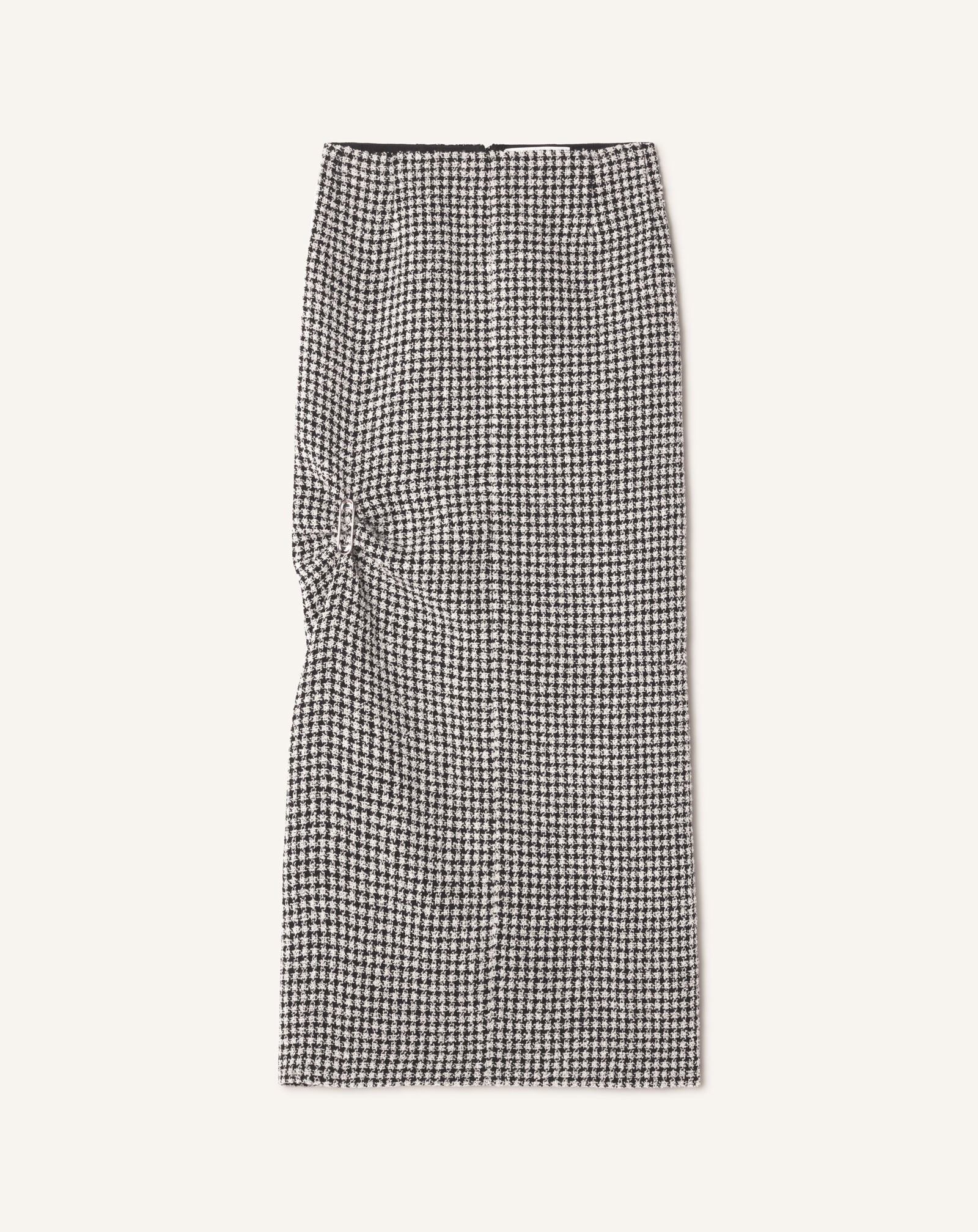 TWEED LONG SPLIT SKIRT Lanvin TWEED LONG SPLIT SKIRT Black/White RWST00086386A26