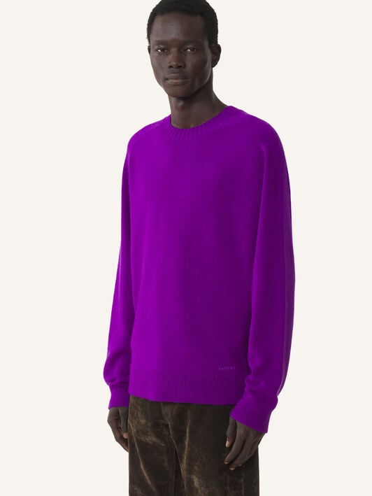 PULL COUPE DROITE EN CACHEMIRE Lanvin PULL COUPE DROITE EN CACHEMIRE Violet RMPO0008K119A26