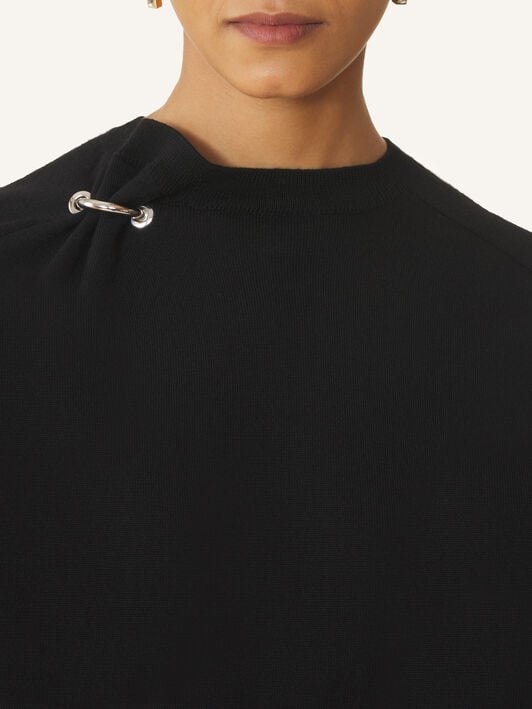 PIERCING DETAIL SHORT JUMPER Lanvin PIERCING DETAIL SHORT JUMPER Black RWPO0064K129H26