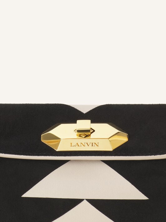 BORSA COMPAGNON 20 IN PELLE Lanvin BORSA COMPAGNON 20 IN PELLE Ecru/Nero LWBGLRPMNATRE26
