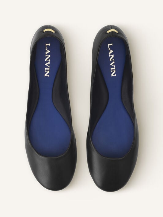 DIE BALLERINA AUS LEDER Lanvin DIE BALLERINA AUS LEDER Schwarz FWBAGA0HNAPAH25